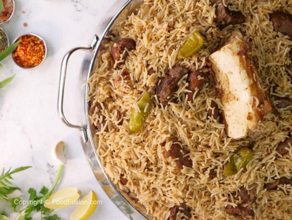 Beef Bannu Pulao - Zaiqa Mahal